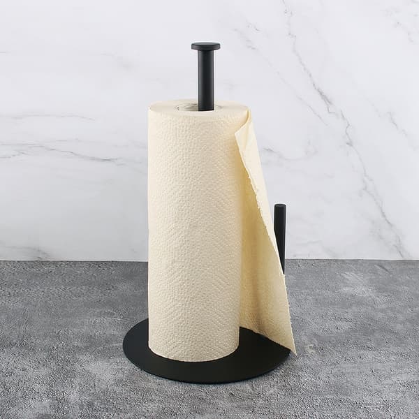 Papirhåndklædeholder Sort Køkkenrulleholder, Premium Rustfrit Stål