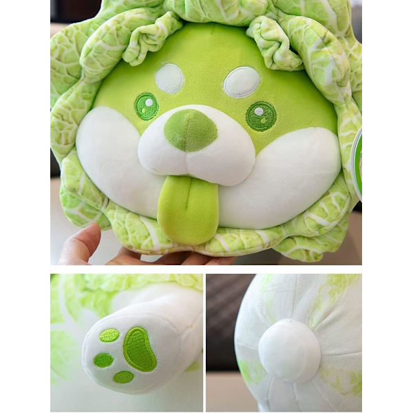 Plysj, 16\" utstoppet plysjdukke, myk og fluffy venn som klemmer pute - Passer for alle aldre og anledninger veggie hund 40cm