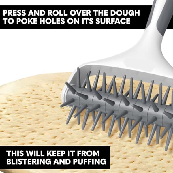Pizza Dough Docker, Pastry Roller with Spikes, Pizza Docking Tool