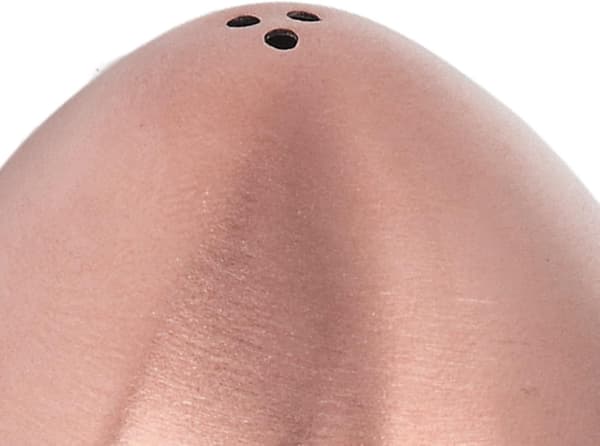 Kobbersalt- og pepperbøsser, eggformede salt- og pepperbøsser, eggkrydder