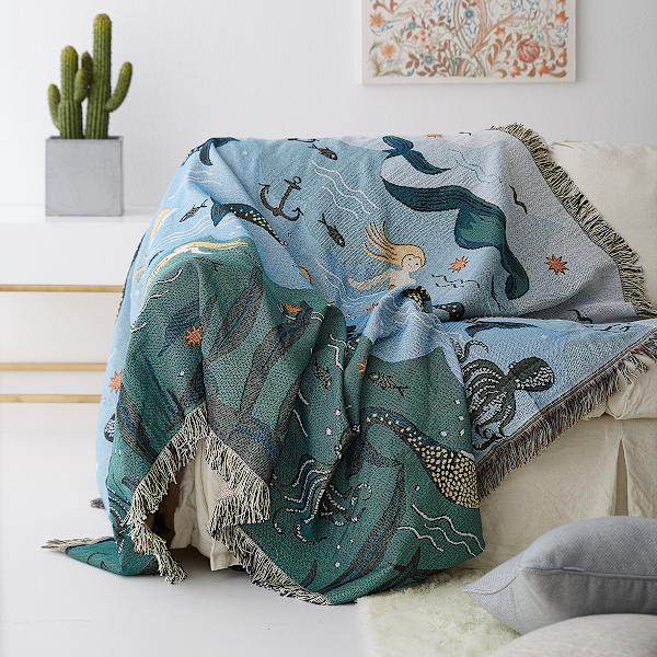 Sofaovertræk Dekorativt Stoleovertræk til Sofa, Seng (160x220 CM)