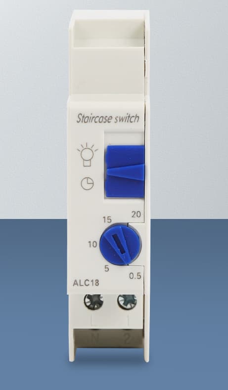 ALC18 Bryter HC18A DHC18A Elektronisk Timer Trappetrinnstimer 230v Maks Last 2300W DIN Skinnemontering