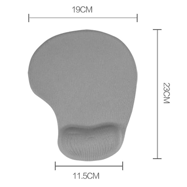 Musematte Memory Foam håndtert Ergonomisk sklisikker musematte Palm rosa