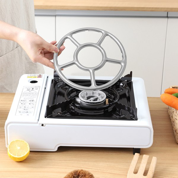 Sett med 2 gassredusere for stekeplate gassreduser wokstativ gasskomfyr wokstativ gasskomfyr gasskomfyr gassbeholder varm gryte mokka kaffe (6,1 tommer/15,5 cm)