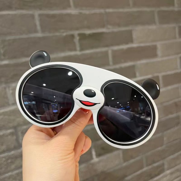 Cartoon Solglasögon Perspektiv Unisex Söt Panda Form UV-skydd Transp