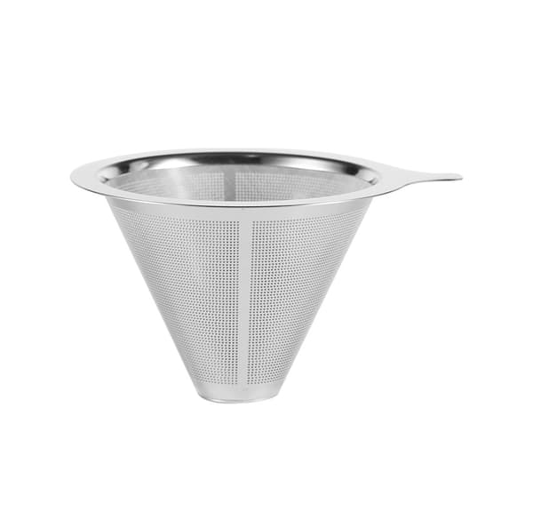 2 stk. Papirløst permanent kaffefilter i rustfritt stål 12*8cm