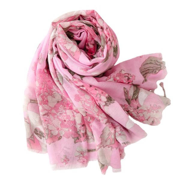Kvinners skjerf lett floral blomsterskjerf vår høst vintersjal