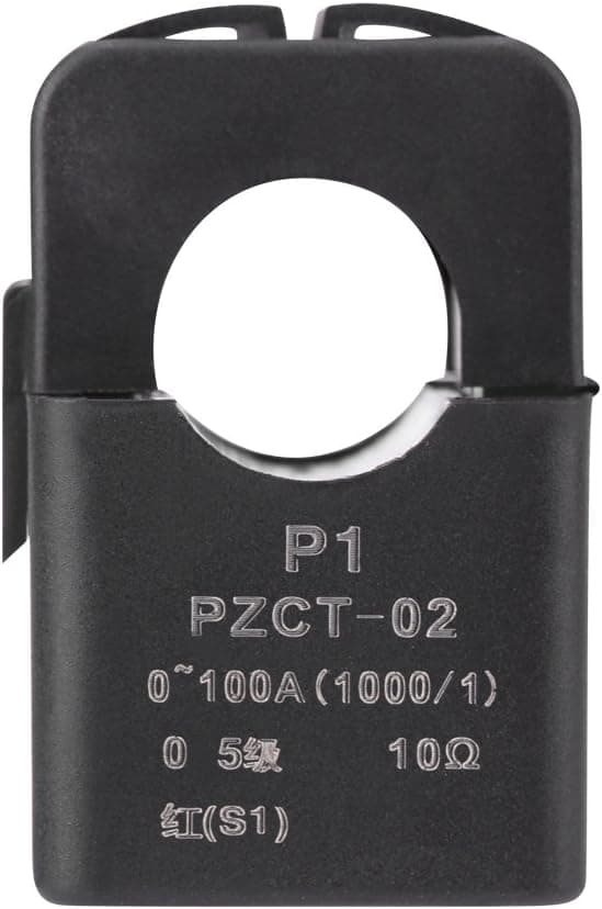 Split Core Strømtranskompatibelmer, PZCT-02 Split Core Strømtranskompatibelmer Spolesensor kompatibel 100A Energimåler