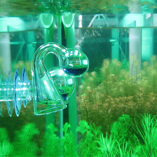 Akvarium CO2-monitor, 4 st fiskakvarietest med sugkopp, återanvändbar, effektiv monitor för akvarium, vattentank, CO2-koncentrationsmätning