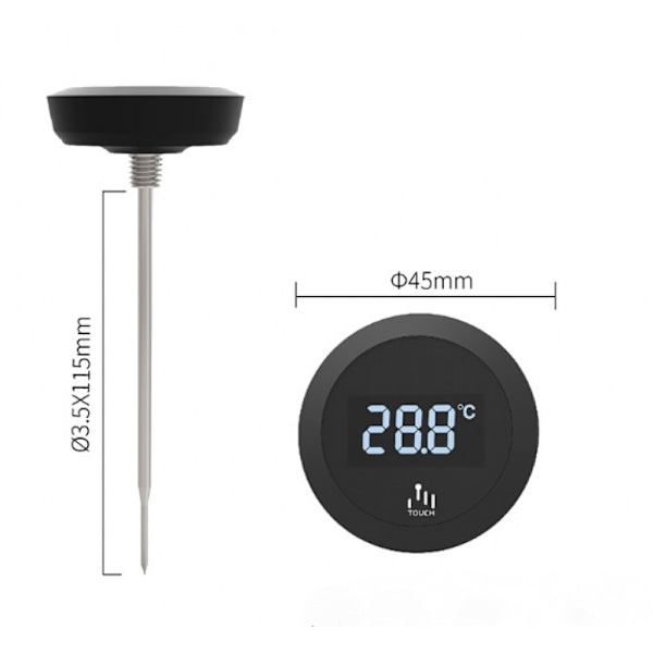 Termometer för E61 gruppkaffemaskiner Precision Monitoring