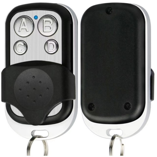 Set med 2 universella fjärrkontroller för automatiska grindar, med fast kod, frekvens 433,92 MHz