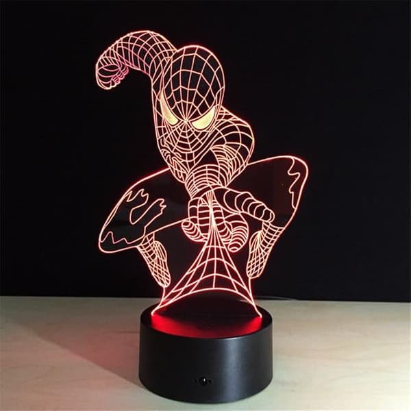 3D nattlys Vitenskap Ny Illusjon LED Lys Smart Touch Dimmer Lys 7