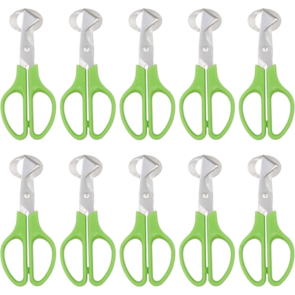 Stainless Steel Quail Egg Scissors for Cutting Egg Shells Egg Scissors for Home, Restaurant and Kitchen, 10 Pack