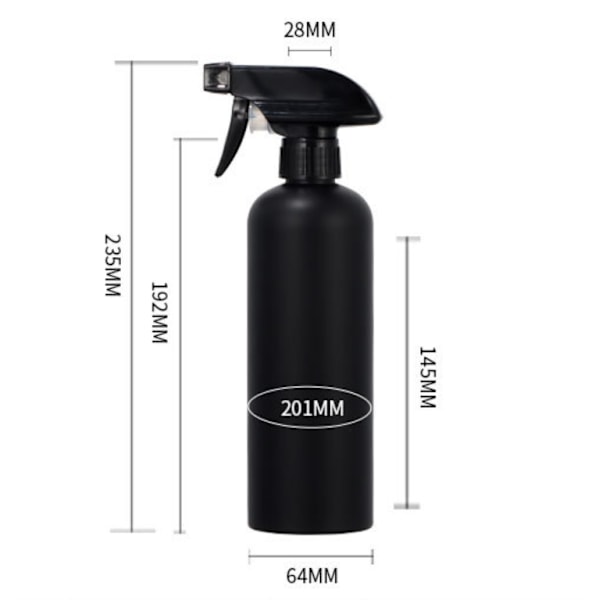 Pcs Tomme Sprayflasker 500ml, Plast Tomme Sprayflasker, for Planter, Rengjøring, Hagearbeid, Kosmetikk