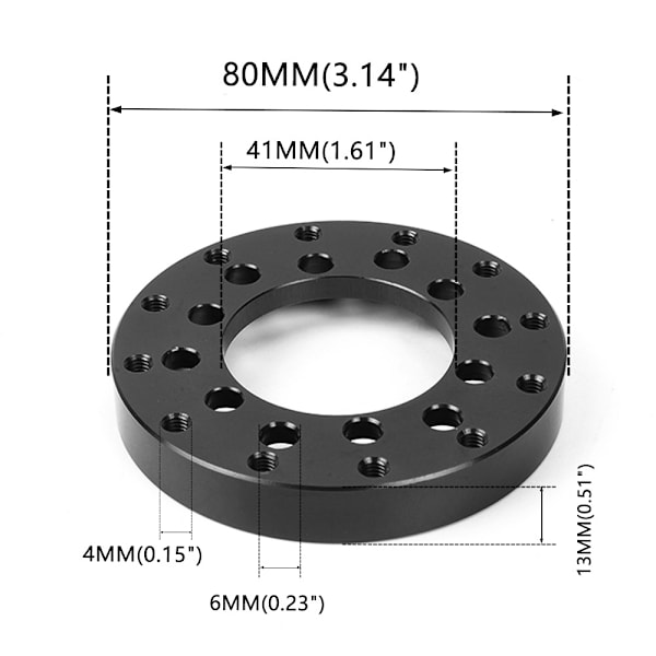 70mm Ratadapterpladesæt til Logitech G25/G27 Racerrat Tilbehør