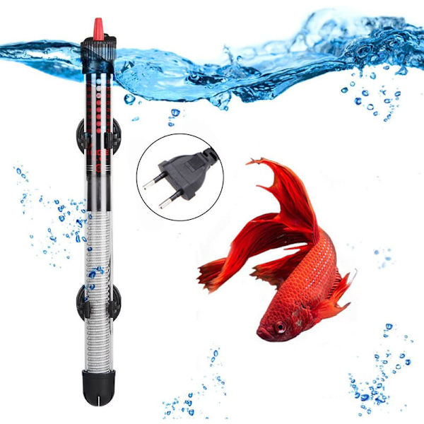 50W Akvarievärmare för Fisk Tank Nedsänkbar Sköldpadda Värme Rod med Temperat