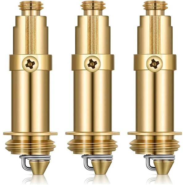 3Pcs Basin Pop-up Spring Bolt Brass Spring Stopper Brass for Most Sink Bathtub Basin Drain Internal Spring Stopper Bolt