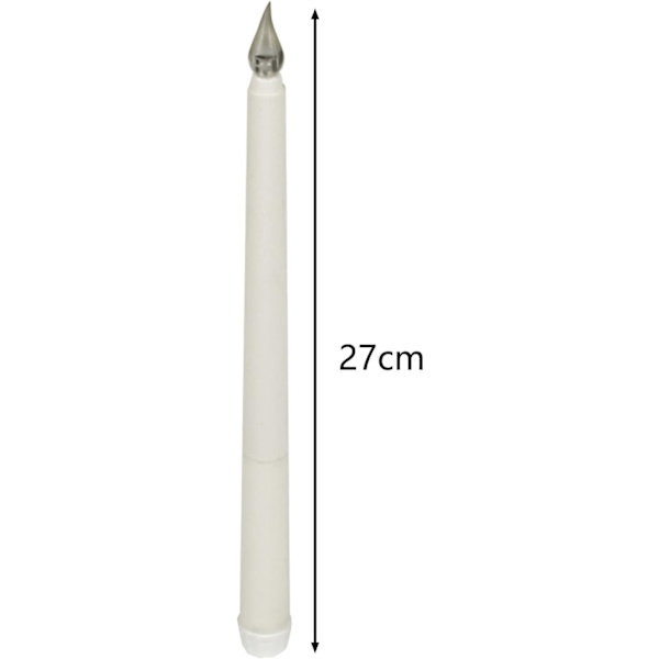 10 st LED-ljus, flamlösa avsmalnande ljus, batteridrivna, varmt ljus, unikt elementdesign, dekorationer, komplement till vitt