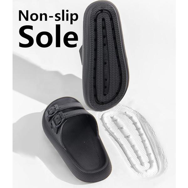 Kuddslippers för kvinnor och män - Molnsandaler - Dubbelspänne justerbar