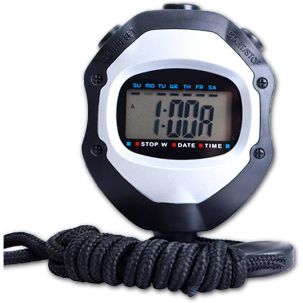 Digital Sports Stoppur Multifunktionell Elektronisk Stoppur Stoppur Domare Timer 82*63*22mm