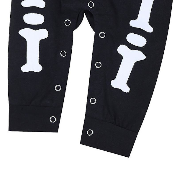 Unisex-vauvojen Halloween-puuvillasta valmistettu napitettava yöasu ja leikkiasu - 100 cm
