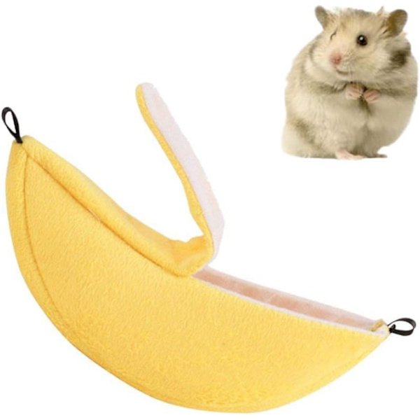 Bananformad hamster, hamster, litet djur, varm säng för hamsterbur, hamster, liten fågel