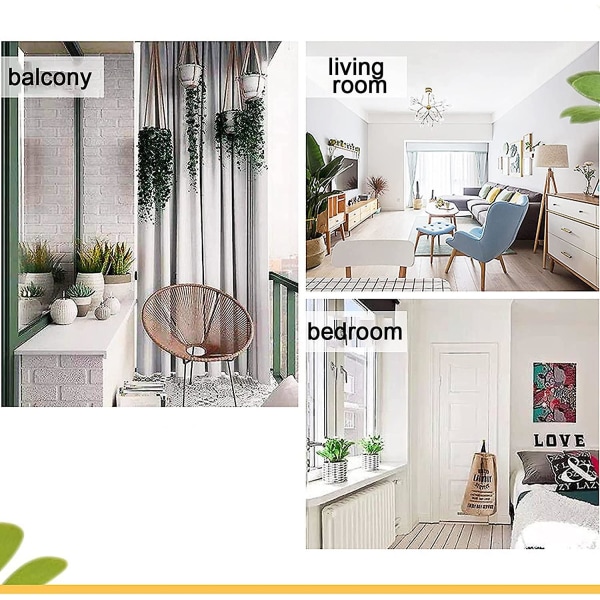 Set med 2 Macrame-växtupphängningar, handgjorda bomullsrepshängande planteringsmaskiner, Flow