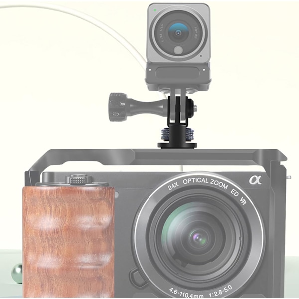 Aluminium 1/4\" Kamerafäste Adapter Rotationsbar för GoPro Stativ