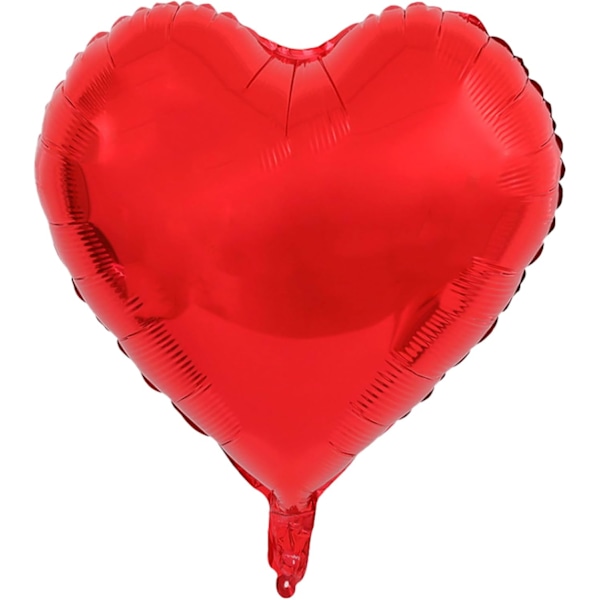 Rødt Hjerteballong, 4 stk Helium Hjerteballong, Bryllup Hjerteballong, Røde Helium Hjerteballonger til Valentinsdag, Forlovelse og Bryllupsdekorasjon