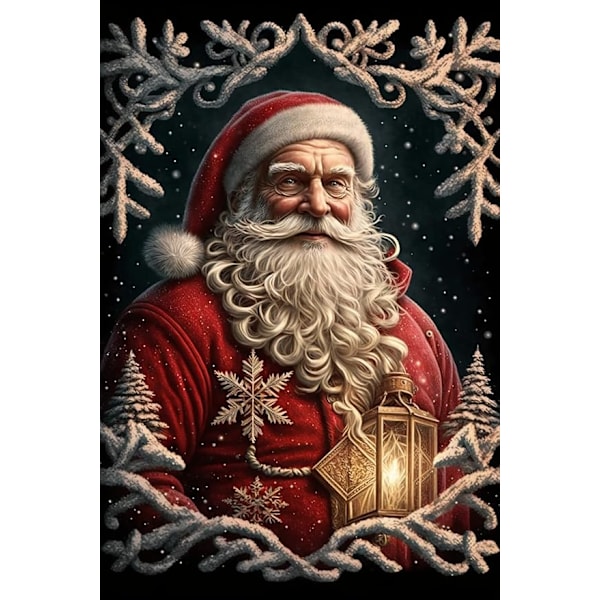 Diamond Painting Kits Father Christmas Smile, Diamond Painting Adult Children 5D Full Diamond Digital Painting Gemstone Paste Art, 16X20Inch Suitable