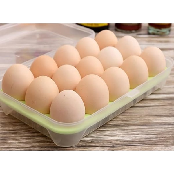 Ägglåda Ägghållare Plast Matförvaringslåda Organizer Konservering för ägg