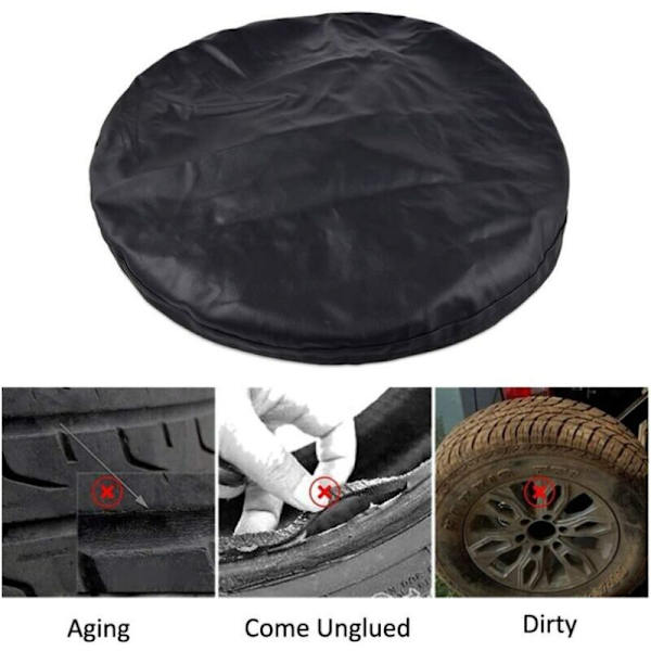 13\" tums hjulhölje för reservdäck för alla diameter (55cm-58cm/22\"-23\")