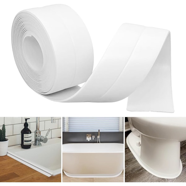 Självhäftande Flexibel Sockellist 38mm x 5m, PVC Självhäftande Sockellist, Självhäftande Sockellist - Köksockellist Vinkel - PVC Finish