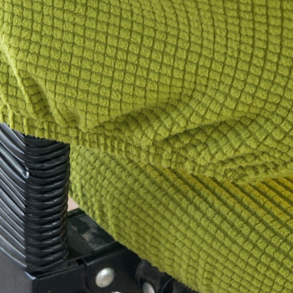 Syksyn lehdet keltainen 2-osainen istuinsuojus, jossa 1 tyyny ja 1 selkänoja, maissin ruudullinen fleece-tuolisuojus jaettu tuolisuojus toimistoon ja kotiin