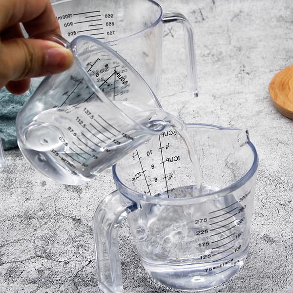2 st Plastmätkopp Bakkopp Plastmätkopp med