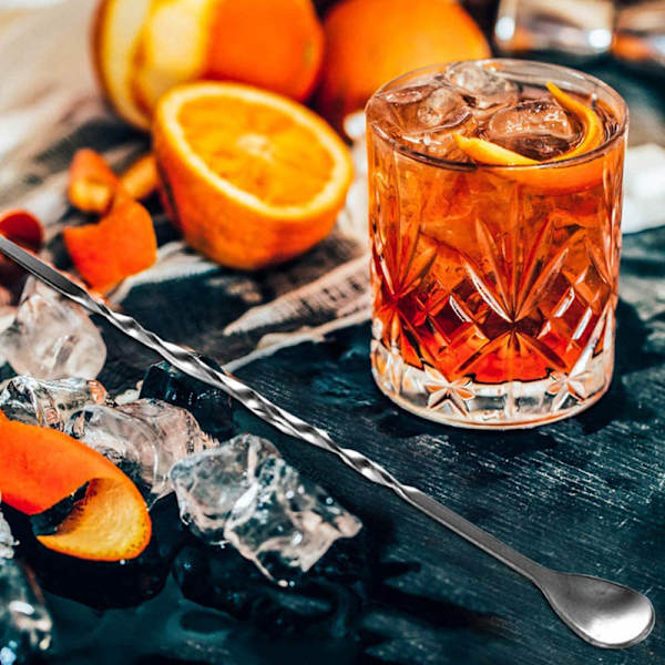 Ruostumattomasta teräksestä valmistettu cocktail-muddler, sekoituslusikka, ammattimaiset baarityökalut, 8 tuuman baaripino