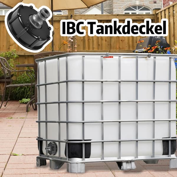 2PCS Vattentanklock Adapter, IBC Tanklock, S60x6 IBC Koppling, Lämplig för