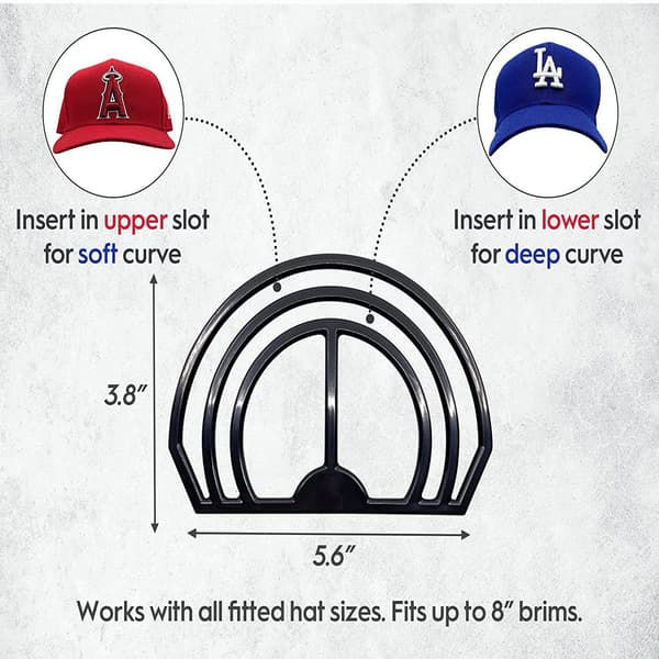 4-lags dampfri fri brem for baseball cap samlere