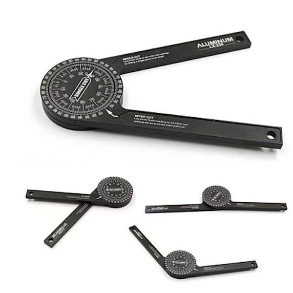 Aluminium Gehrungssäge Winkelmesser mit Lasergravur