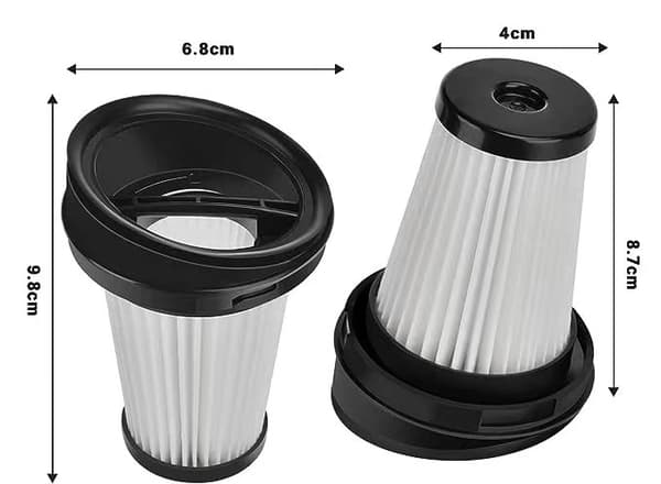 Filter til VCH9629 VCH9630 VCH9631 VCH9632 Støvsuger, 2 stk. Erstatning