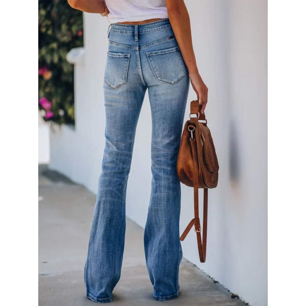 Dammode Stretch Skinny Jeans med hög midja Classic XL