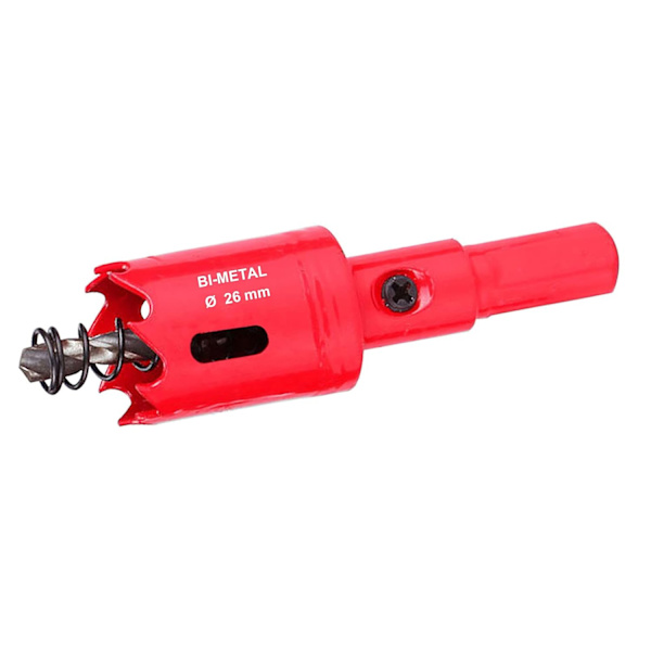 HSS Bi-Metal Hulsav til Rustfrit Stål, Metal, Træ, Plast, Gipsplader, Fiberplade, 26mm