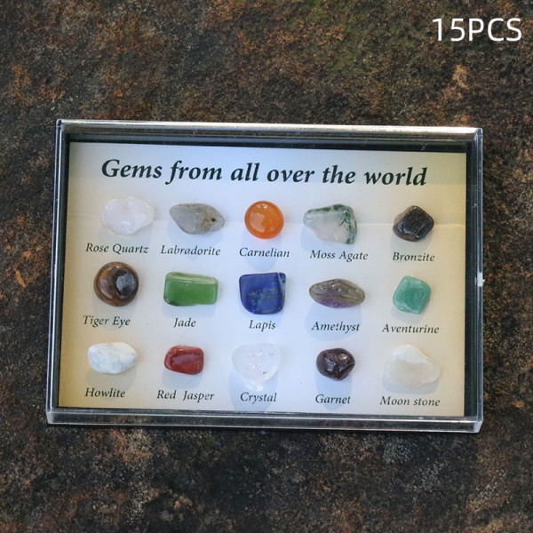 Rock Collection Mix Gems Krystaller Natural Teaching Mineral Ore Eximens