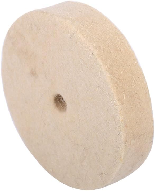 100x25mm 4\" Beige Buffing Buffing Wheel Grinding Wool Wheel Wool Felt Soft