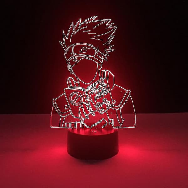 Kakashi Naruto Børns Soveværelse Natlys Bordlampe 3d Led Nattelys