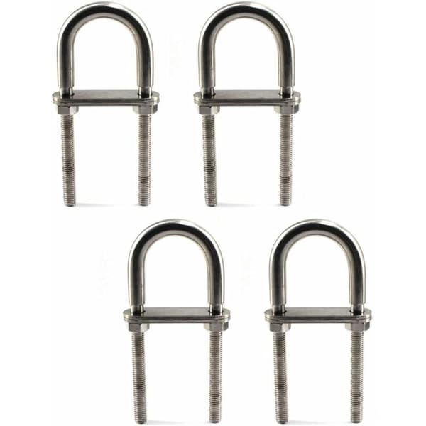 4 stk. M6 x 90 304 rustfrit stål U-spændebolte,