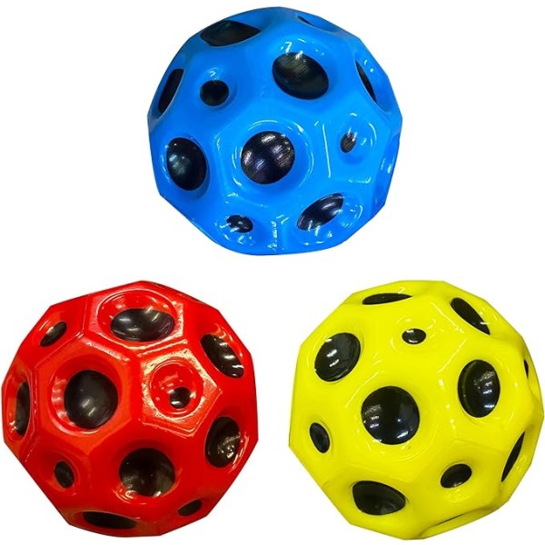 3 stk Space Balls Extreme High Bouncing Ball Tiktok Pop Bouncing