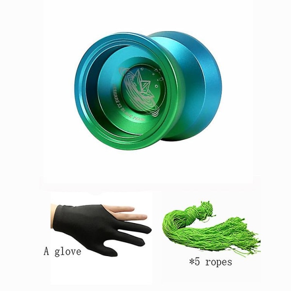 Long Sleep yo-yo med handsker, 5 professionelle yoyo boldreb, metal yo-yo,