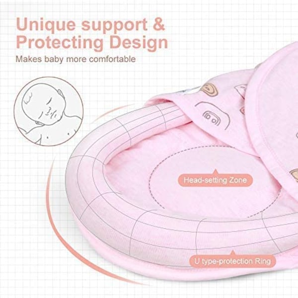 Unisex baby för nyfödd pojkeflicka med huvudskydd och huvudstöd