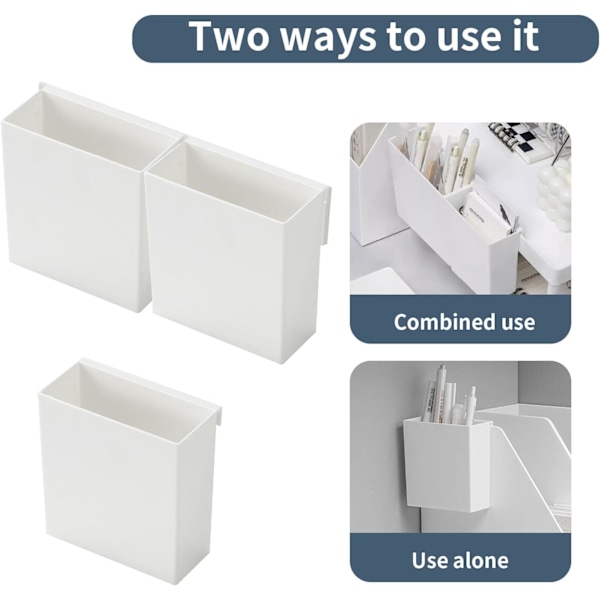 Makeup børste opbevaring makeup organizer - Aftagelig vægmonteret kosmetik organizer til skønhedsprodukter og kontorartikler til kontor forfængelighed soveværelse flagermus